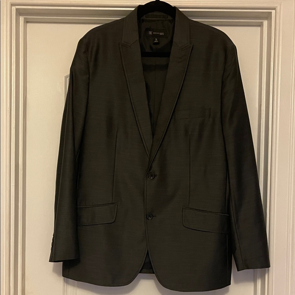 INC International Concepts Charcoal Blazer